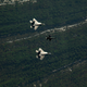 Illustration for article titled Play Fight: Lightning II, Raptor, Rafale, and Typhoon Compete For An Atlantic Trident